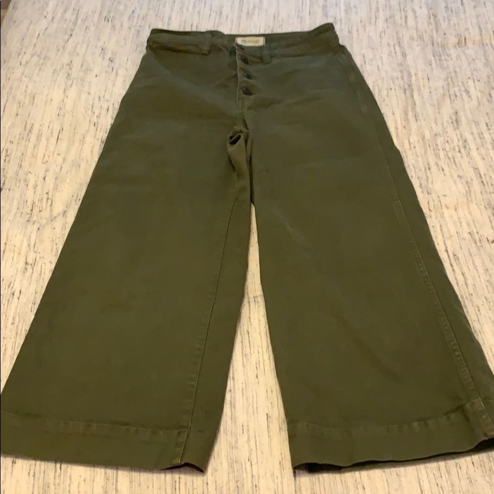 Madewell Emmett Wide Leg Crop Pant Size 28